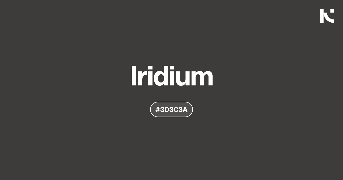 Iridium | color meaning, hex code, palettes, images